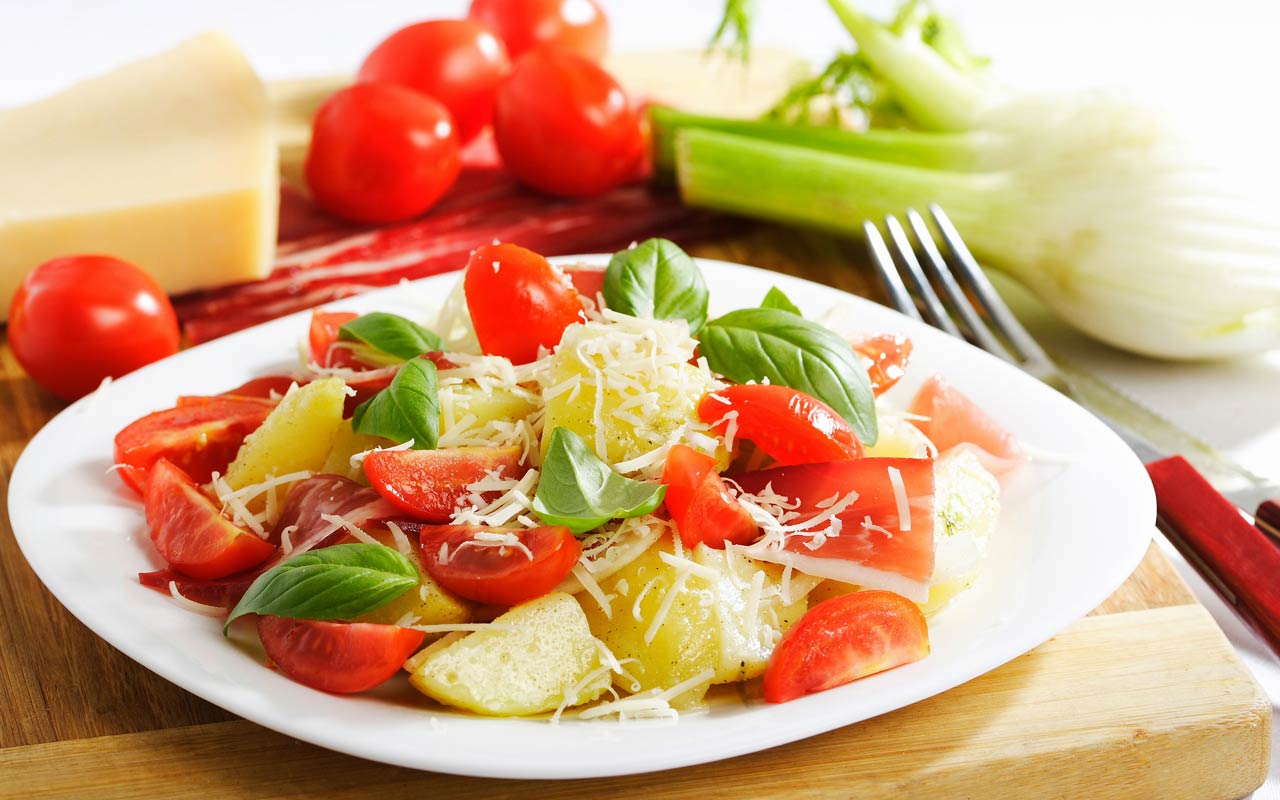 Ricetta Selenella Insalata di patate e pomodorini freschi
