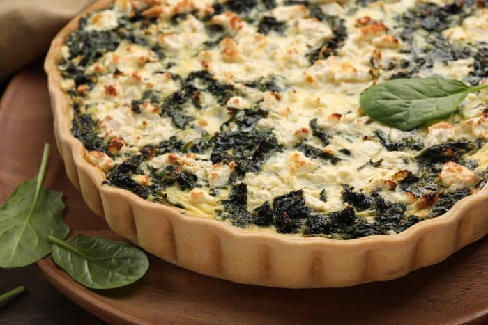 Torta salata con spinaci